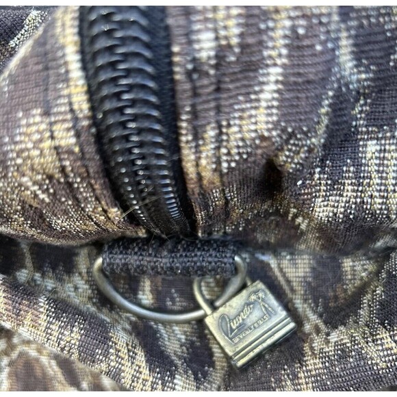 VTG Ricardo Beverly Hills Designer Luggage Large Tote Overnight Bag Animal Print - Picture 11 of 16